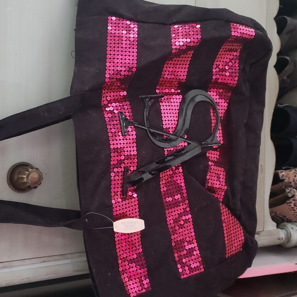 Brand new Victoria's Secret beautiful sequin tote bag